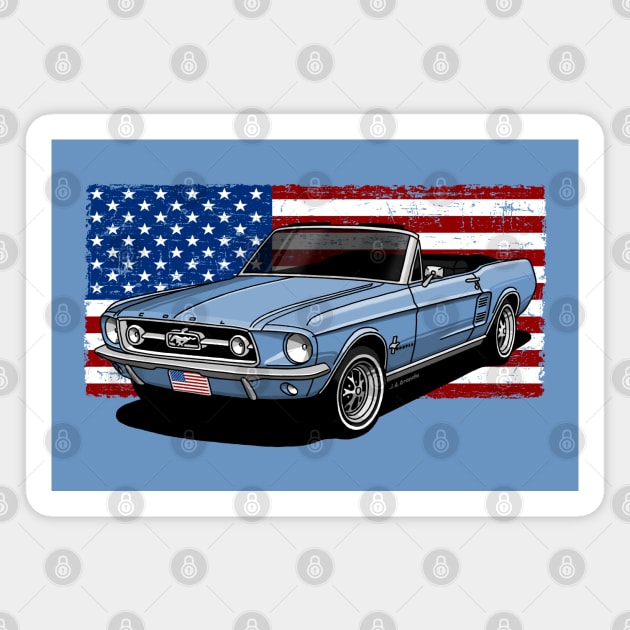 The most beautifull american car ever! Magnet by jaagdesign